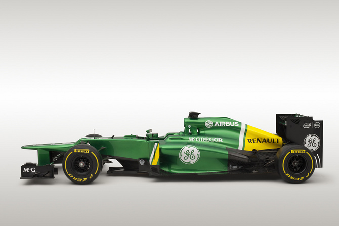 A Caterham reestruturou os sidepods e a carroçaria traseira