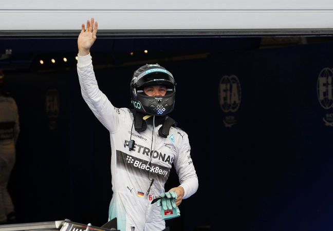 Rosberg is leading the championship 30 points ahead of Hamilton