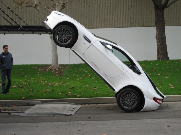 How (not) to load an Aston Martin