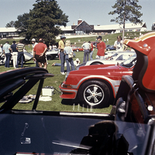 A Porsche club meeting in 1976