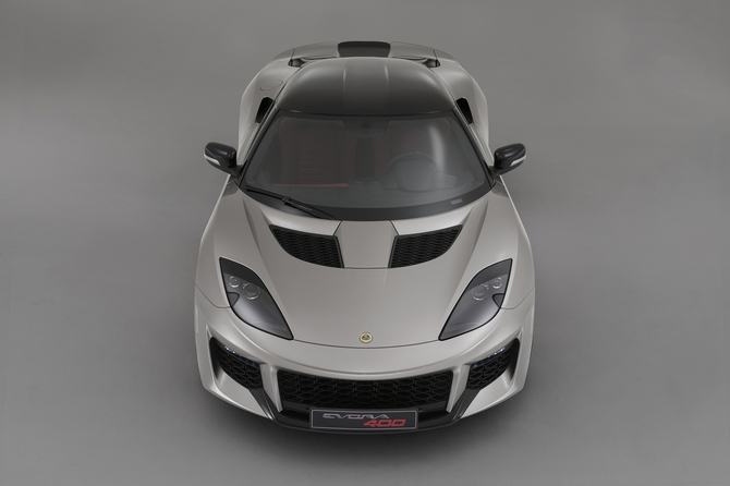 The name of the new version of the Evora comes from the 400hp output of the 3.5-liter V6 engine