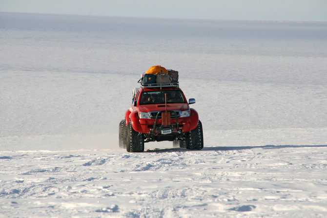 Toyota Hilux reaches the South Pole