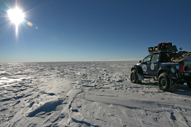 Toyota Hilux reaches the South Pole