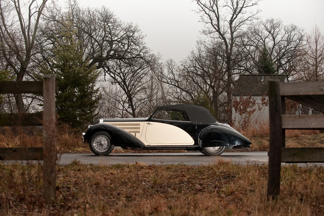 Bugatti Type 57C Three-Position Drophead Coupé by Letourneur et Marchand