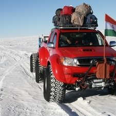 Toyota Hilux reaches the South Pole