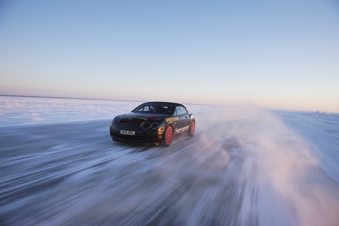 Bentley SuperSports Shatters World Speed Record on Sheet Ice