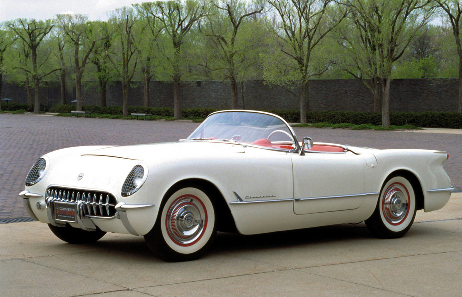 The 1953 and 1954 Corvette lacked door handles or windows