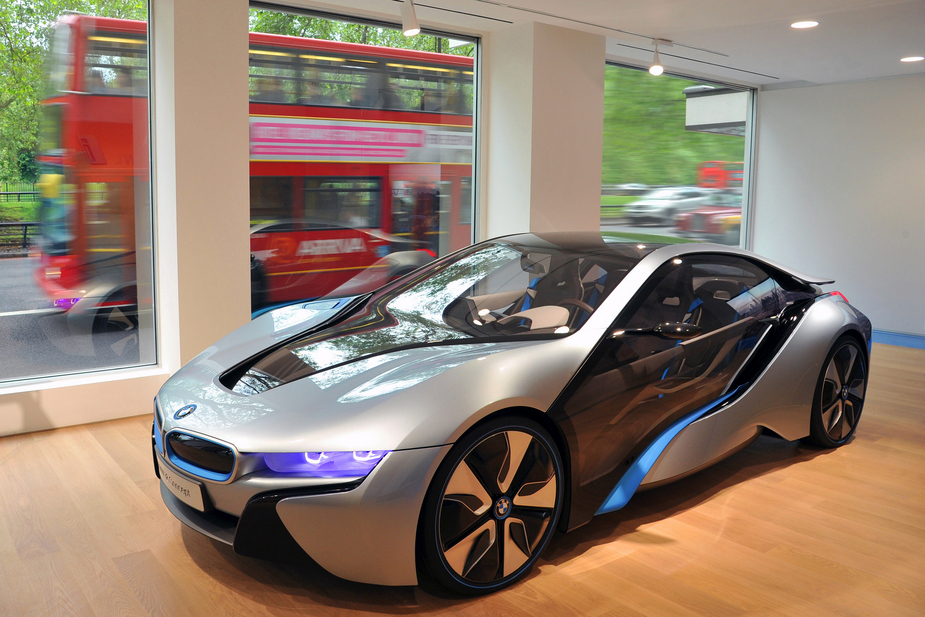 The i3 in the showroom has a full interior