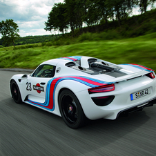 The 918 uses a hybrid V8