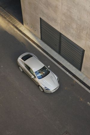 First Rapide leaving the Aston Martin assembly line