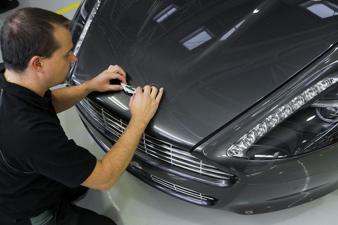 First Rapide leaving the Aston Martin assembly line