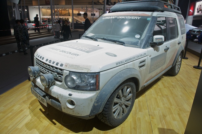 The truck finally on display at the auto show in Beijing