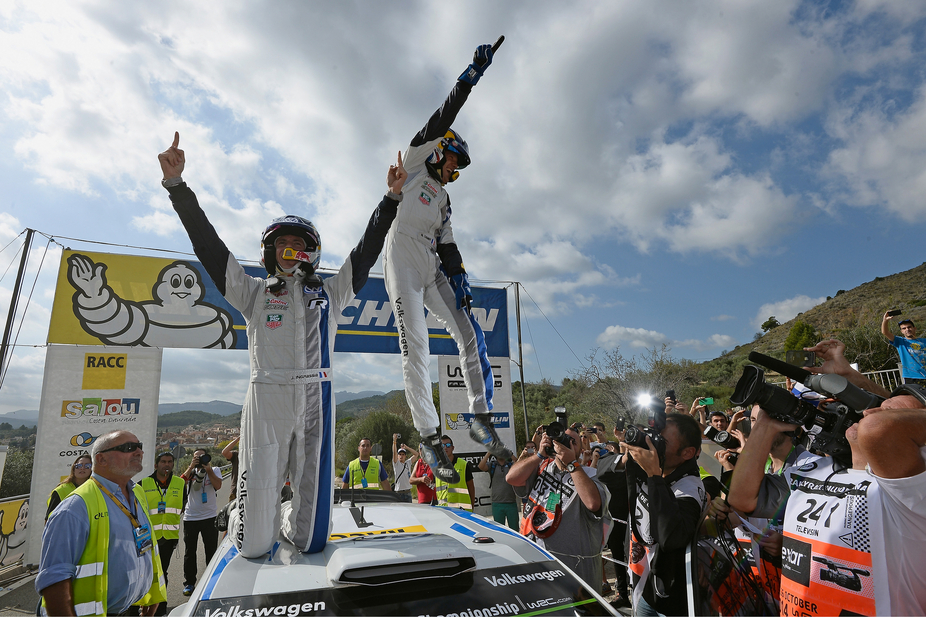 Ogier won the Rally of Catalunya and celebrated his second carrer title with Volkswagen