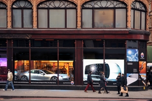 Fisker Karma Displayed in Harrods Window