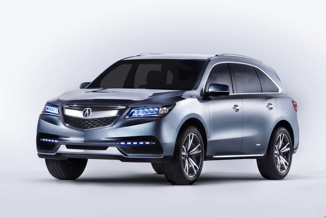 The new MDX will get Acura's LED headlight array