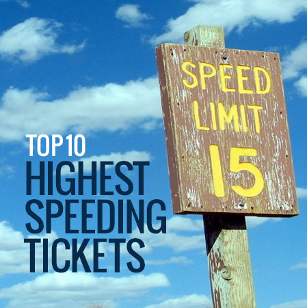 Top 10 Highest Speeding Tickets