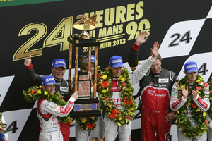 It is Audi's 12th overall victory in the race and driver Tom Kristensen's ninth