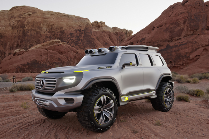 Mercedes says that the Ener-G-Foce concept indicates the future design of Mercedes SUVs