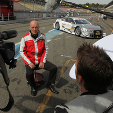 Ullrich a ser entrevistado à frente do novo A5 DTM