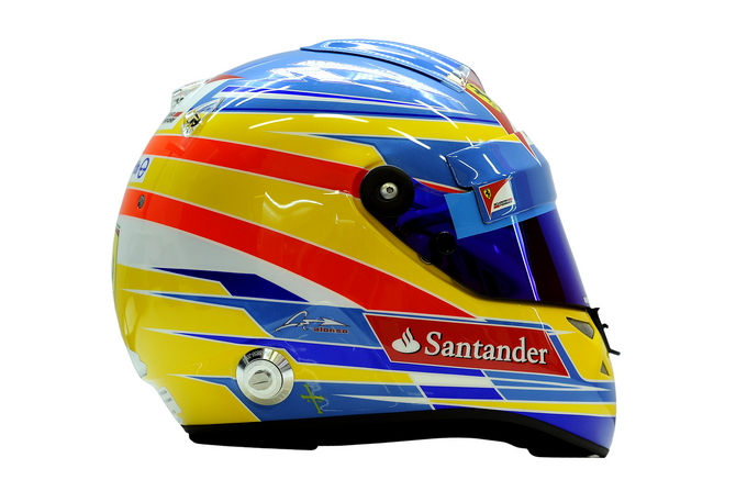 O capacete de Fernando Alonso também será leiloado