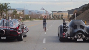 A Batmobile Drag Race - West Vs. Keaton 