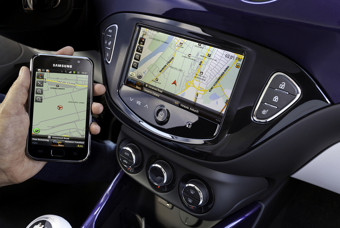 The system includes navigation 