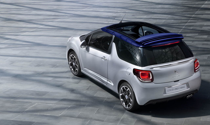 O DS3 Cabrio tem 3.95m de comprimento, 1.71m de largura e 1.46m de altura