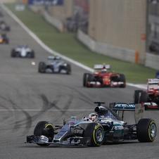 Kimi Raikkonen, Nico Rosberg and Valteri Bottas had an interesting battle for the two remaining places on the podium