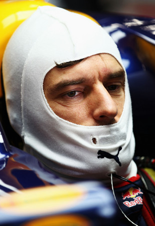 Webber raced four rounds with shoulder injury