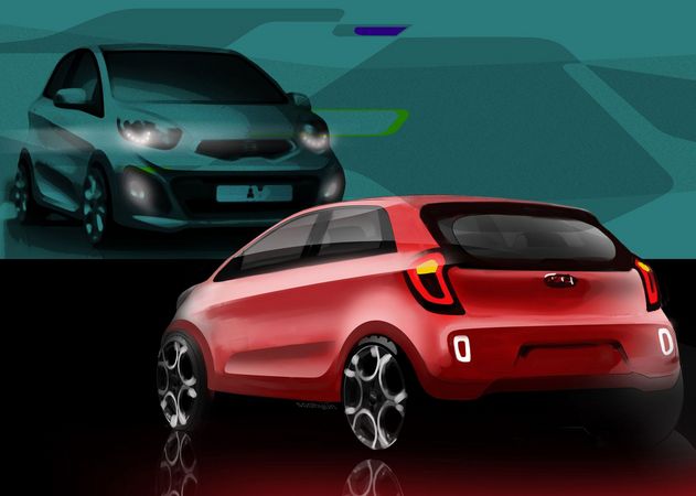 Kia reveals first design sketches from the new Picanto