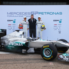 MercedesGP W02 debuts in Valencia