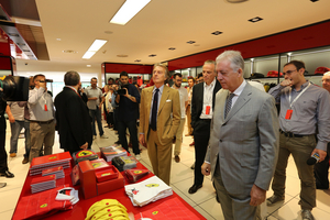 There is the largest permanent collection of Ferrari grand prix cars in the world at the museum