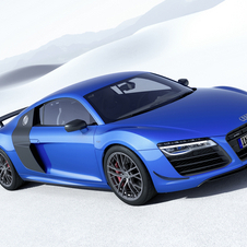 O R8 LMX is the first production model to be marketed with laser headlights