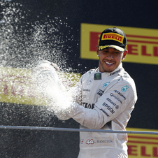 Lewis Hamilton won the seventh victory of the 2015 Formula 1 season with the victory at the Italian Grand Prix