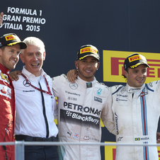 Sebastian Vettel and Felipe Massa were at the podium in Monza