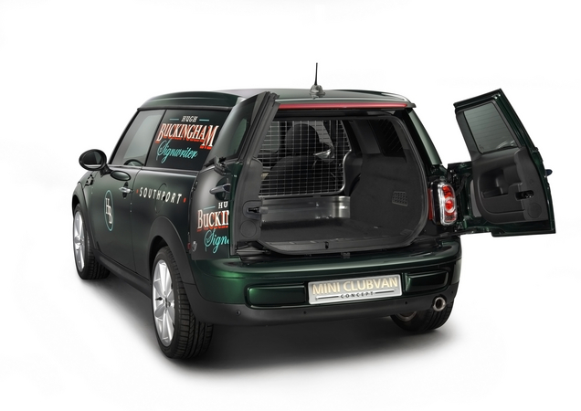 Mini Showing Clubvan Concept, Three-Door Delivery Van Concept in Geneva 