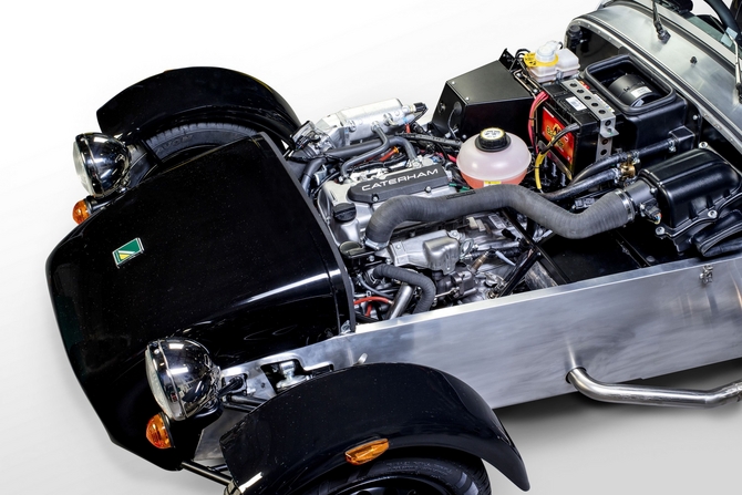 Caterham will use a three-cylinder turbocharged Suzuki engine and Suzuki five-speed transmission