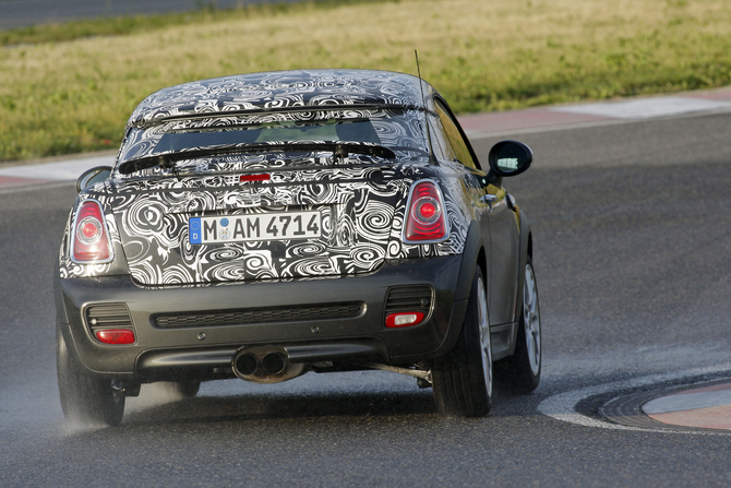 MINI shows-off camouflaged future Coupé model