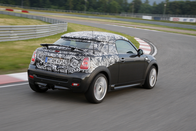 MINI shows-off camouflaged future Coupé model