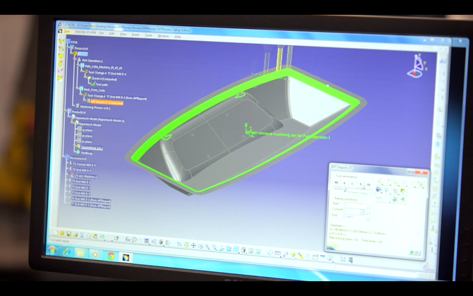 The design is first loaded into CAD software