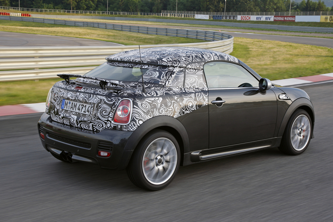 MINI shows-off camouflaged future Coupé model