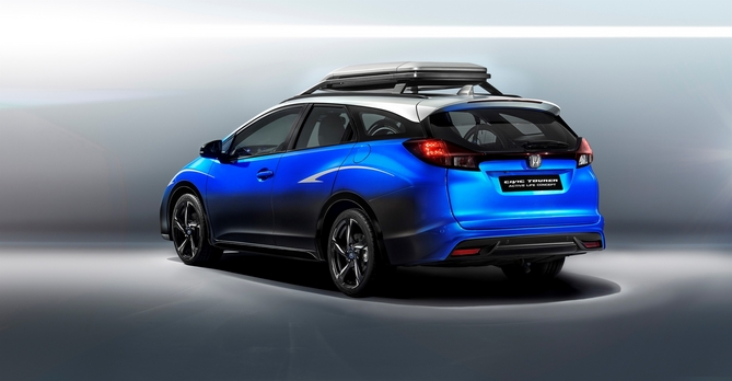 Honda Civic Tourer Active is a vehicle with equipment designed for cycling lovers