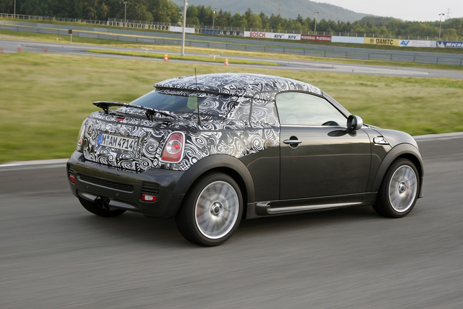 MINI shows-off camouflaged future Coupé model