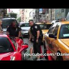 Ferrari 458 Spider Runs Over Cop