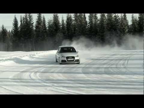 The Audi A1 quattro on ice